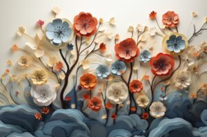 Customized Wallpaper in Lucknow by WallJoy - Living Room Wall Design