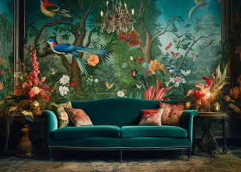 Luxury 3D Living Room Wallpaper in Lucknow Modern 3D wallpaper design for living room in Lucknow